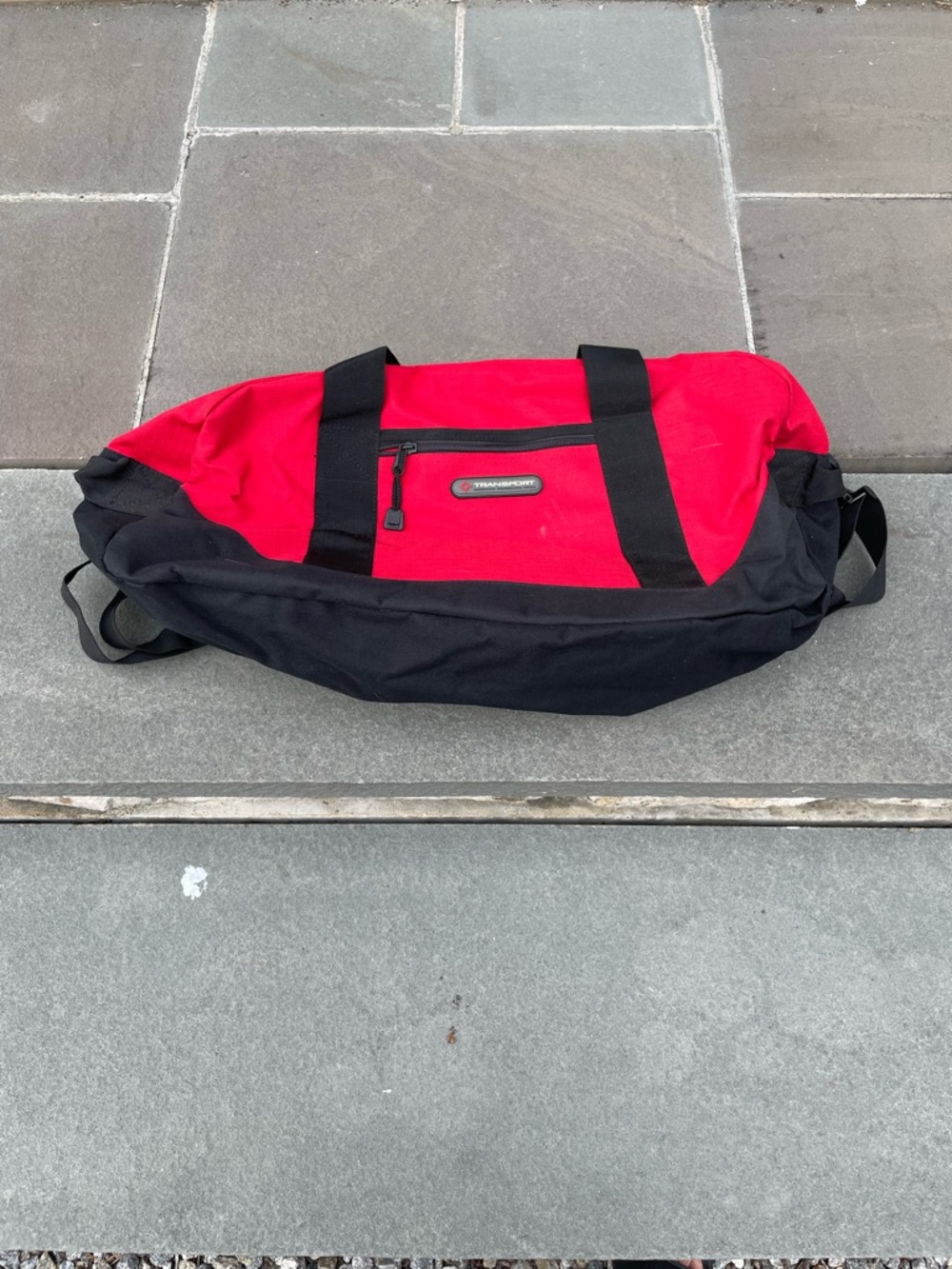 Red and Black Travel Duffel Bag - Unknown Brand